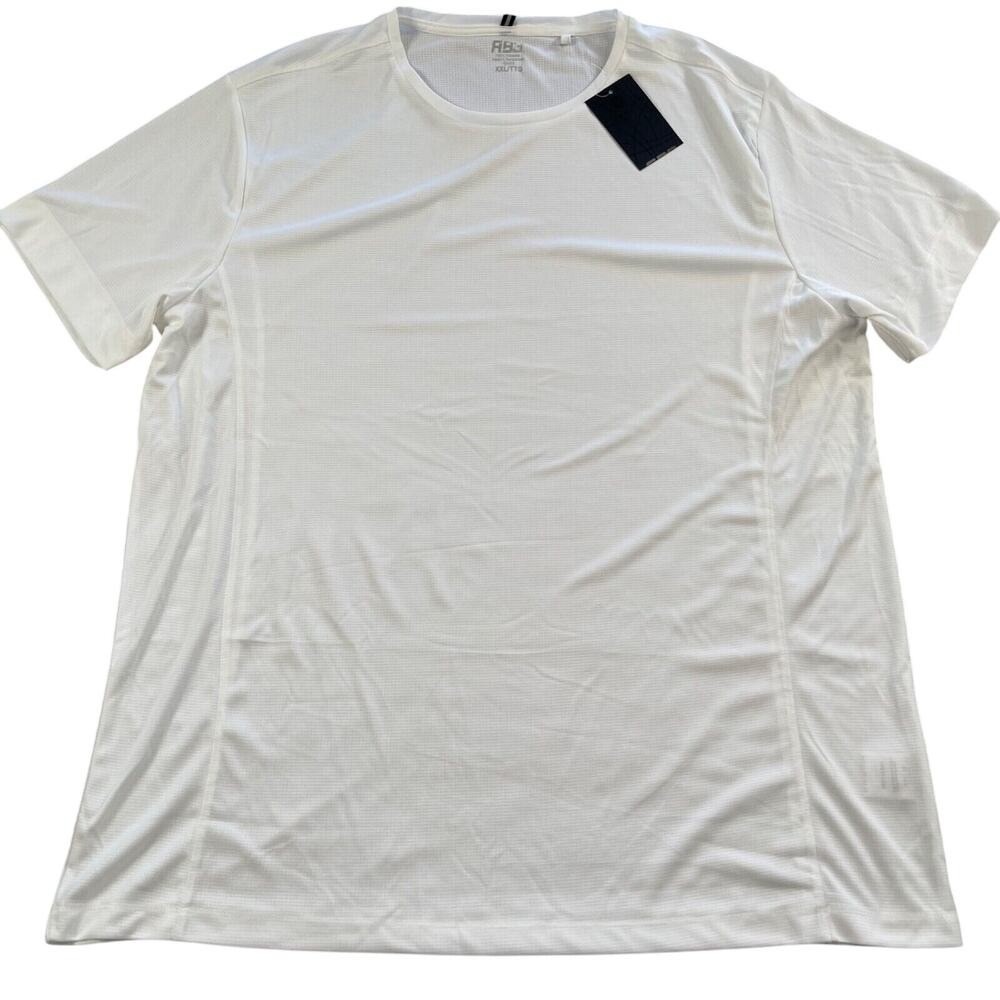 RB3 T-shirt XXL White Short‎ Sleeve UV Protection Moisture Wicking Performance